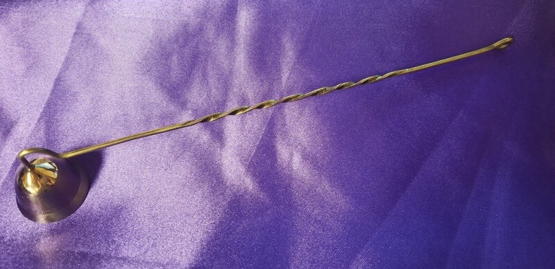 Brass Candle Snuffer 10"