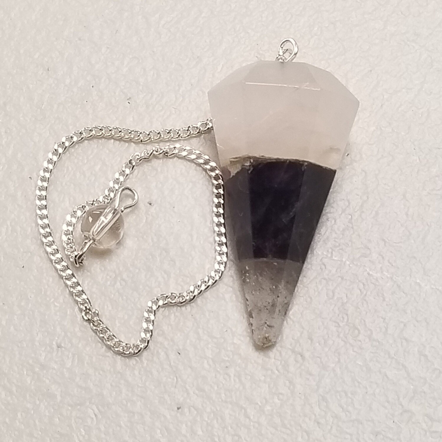 Amethyst Rose Layered Pendulum