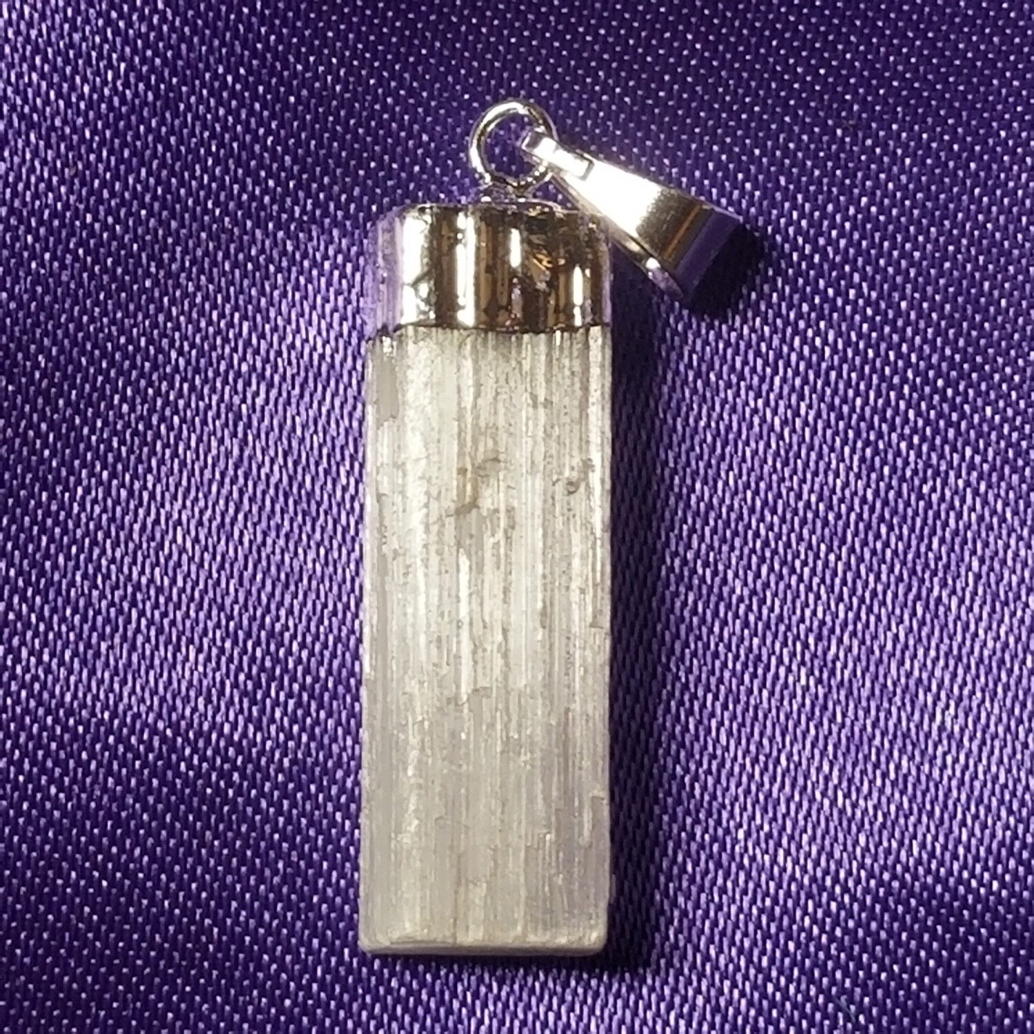 Selenite Rough Point Pendant