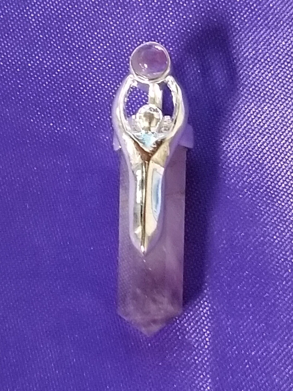 Goddess Amethyst Point Pendant