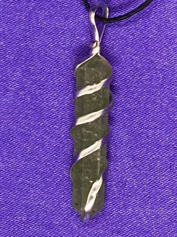 Wire Wrapped Crystal Points - Aventurine
