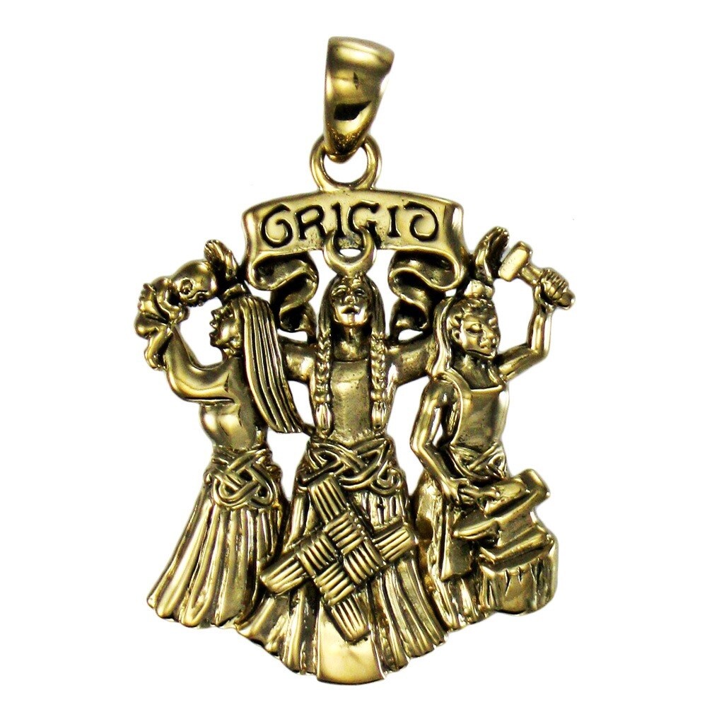 Bronze Brigid Pendant