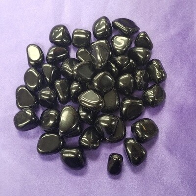 Obsidian, tumbled