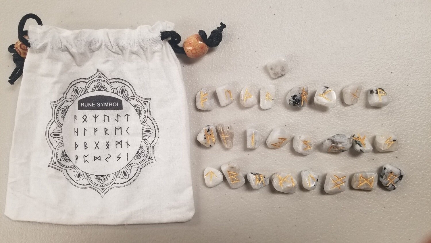Rainbow Moonstone Rune Set