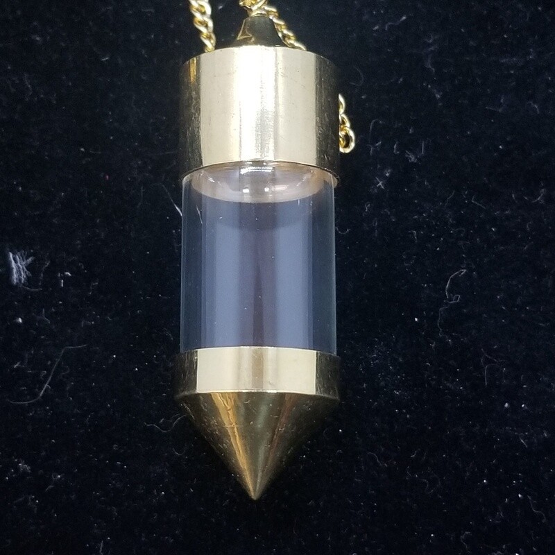 Clear Vial Chambered Pendulum