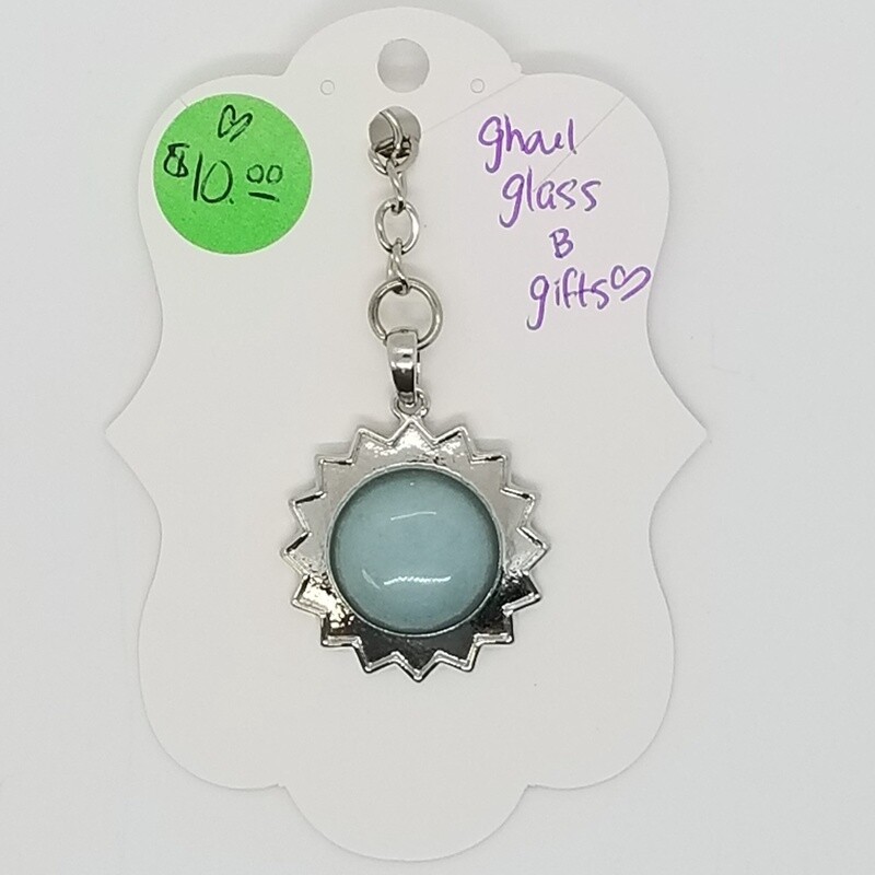 Amazonite Sun Keychain