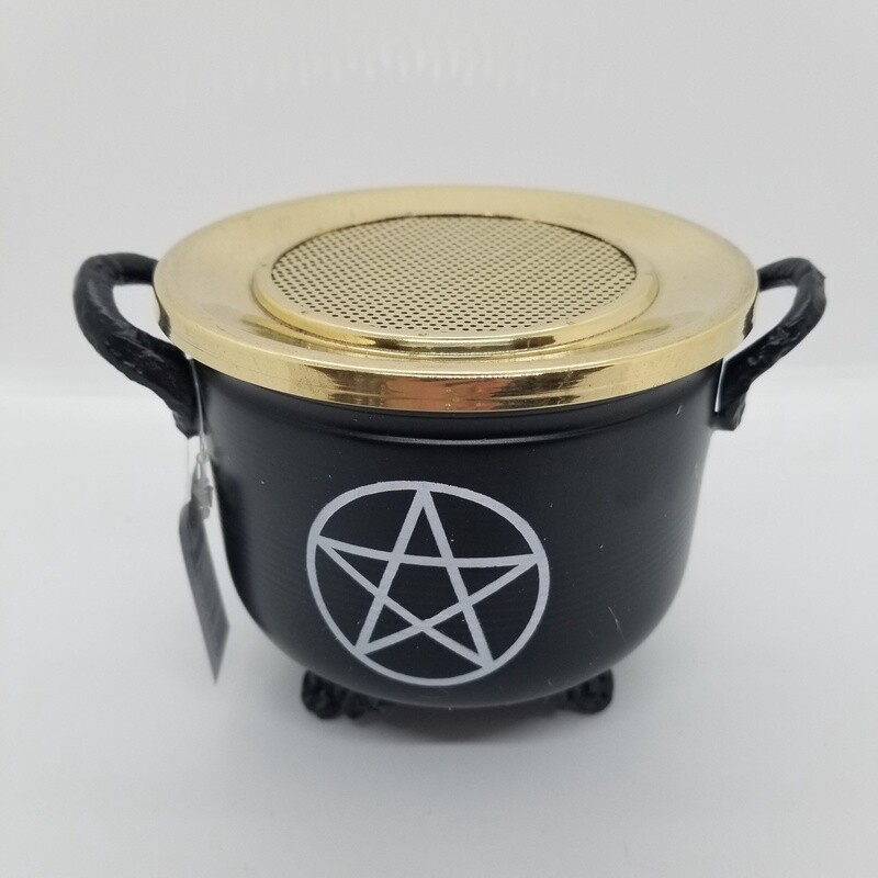 Pentagram Cauldron Incense Burner