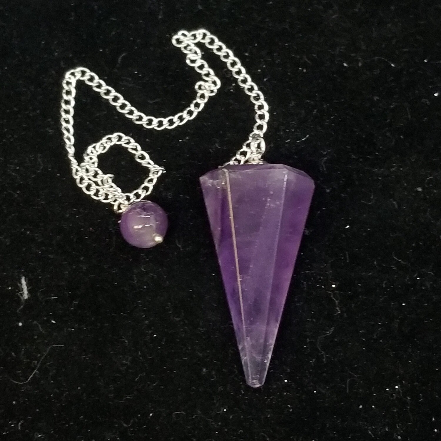 Hexagonal Amethyst Pendulum