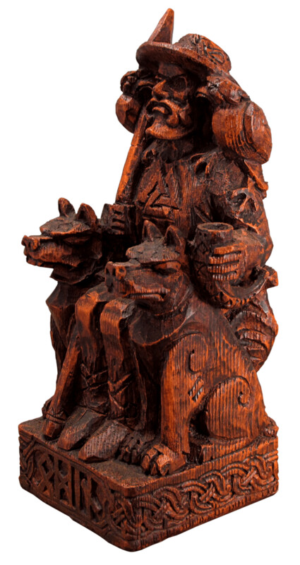 Seated Odin Statue