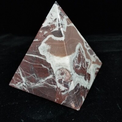 Red Zebra Jasper Pyramid 3"