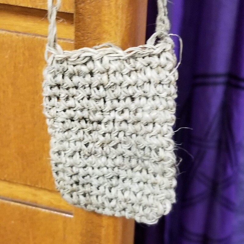 Natural Hemp Crystal Pouch