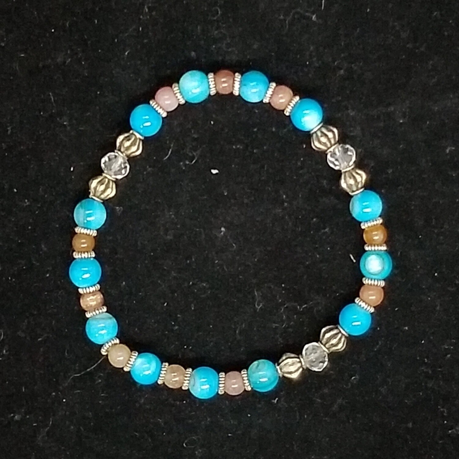 Shell and Tourmaline Bracelet