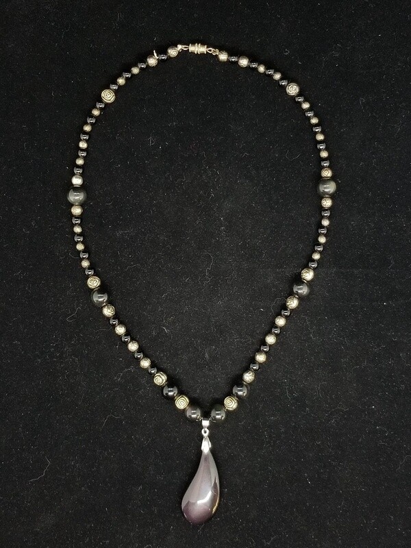 Rainbow Obsidian Necklace