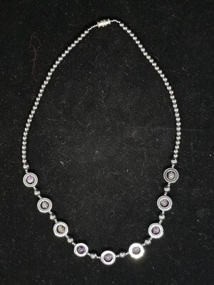Hematite and Amethyst Necklace