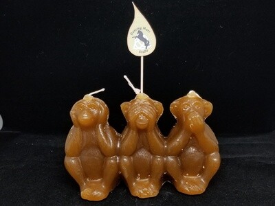 "See No Evil" Monkeys Candle