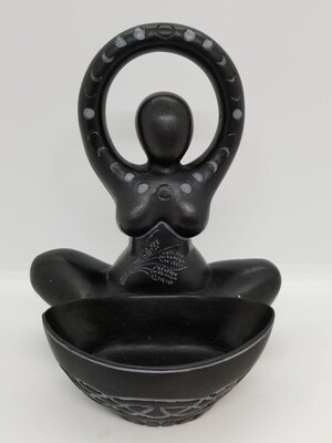 Black Offering Bowl Moon Goddess