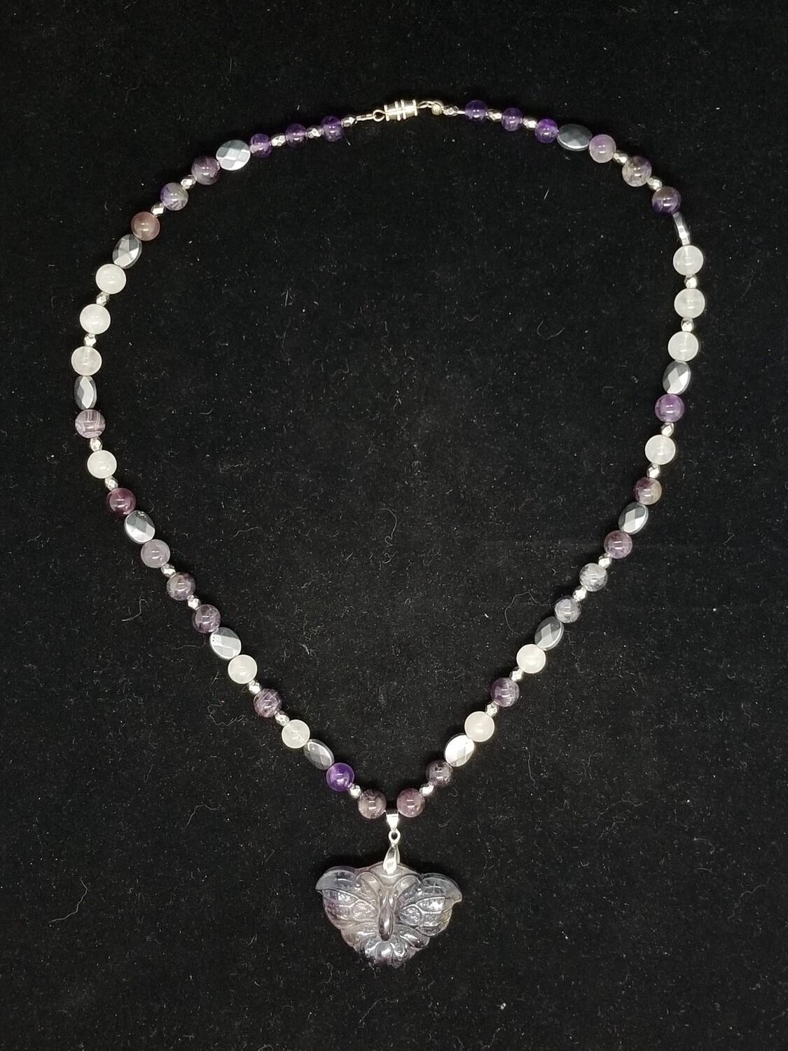 Fluorite Butterfly Necklace