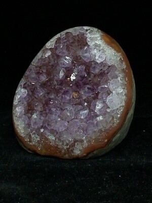 Amethyst on Red Agate