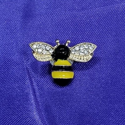 Crystal Bumblebee Pin