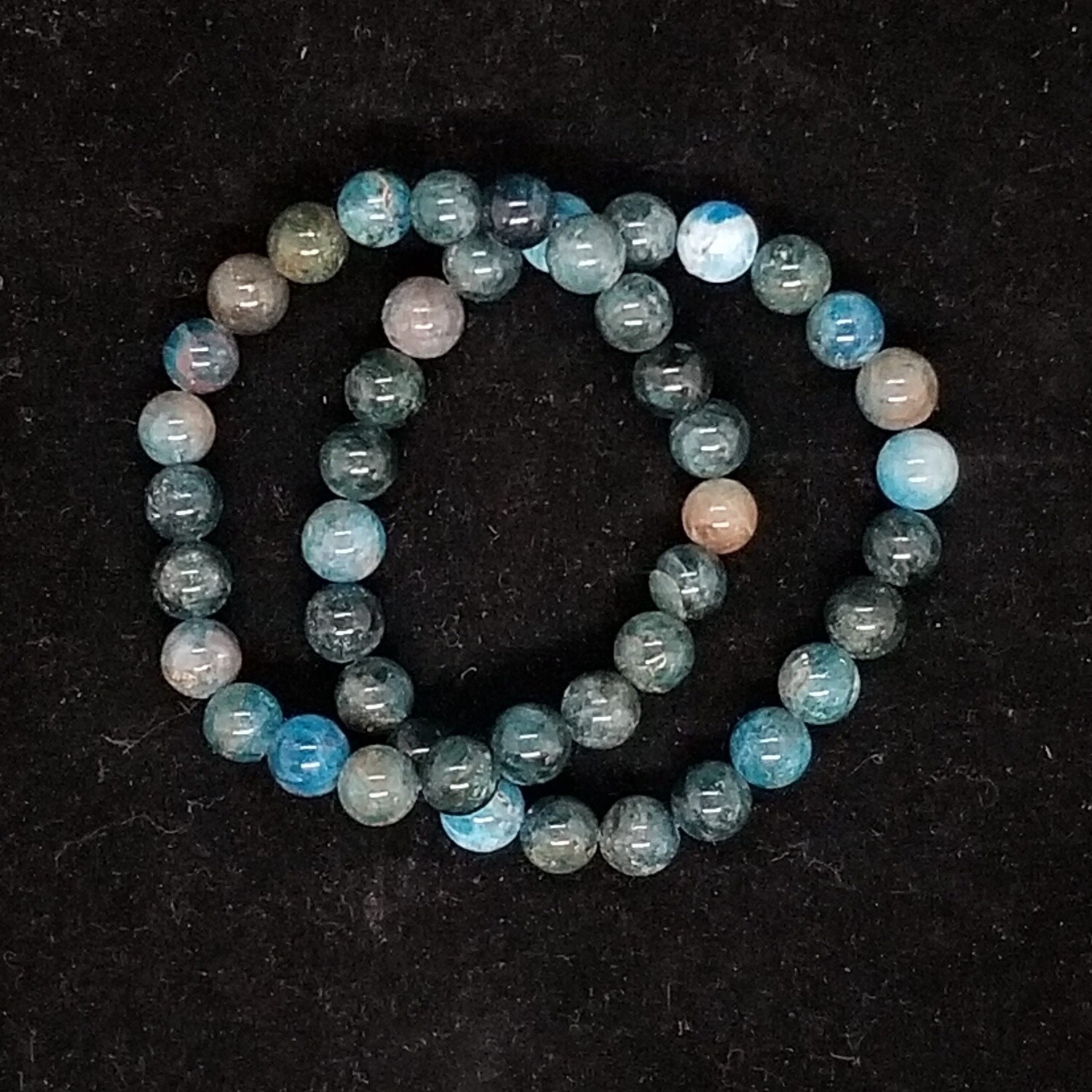 Crystal Bracelets - Apatite, 8 mm