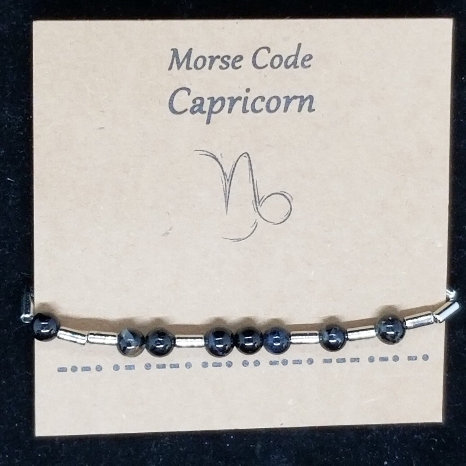 "Capricorn" Morse Code Bracelet
