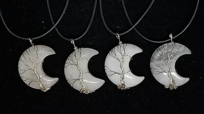 Loving Moon Tree Necklaces