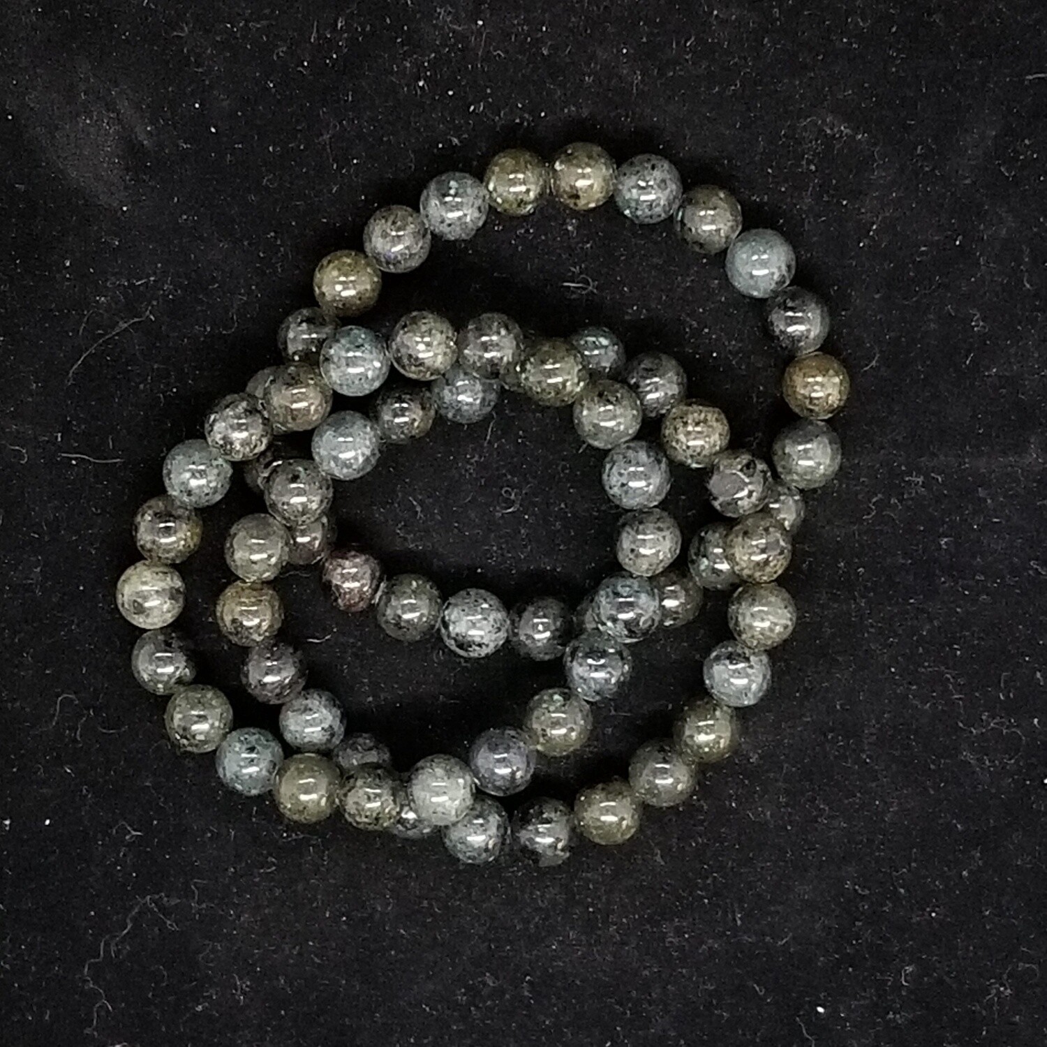 Crystal Bracelets - Larvikite, 8 mm