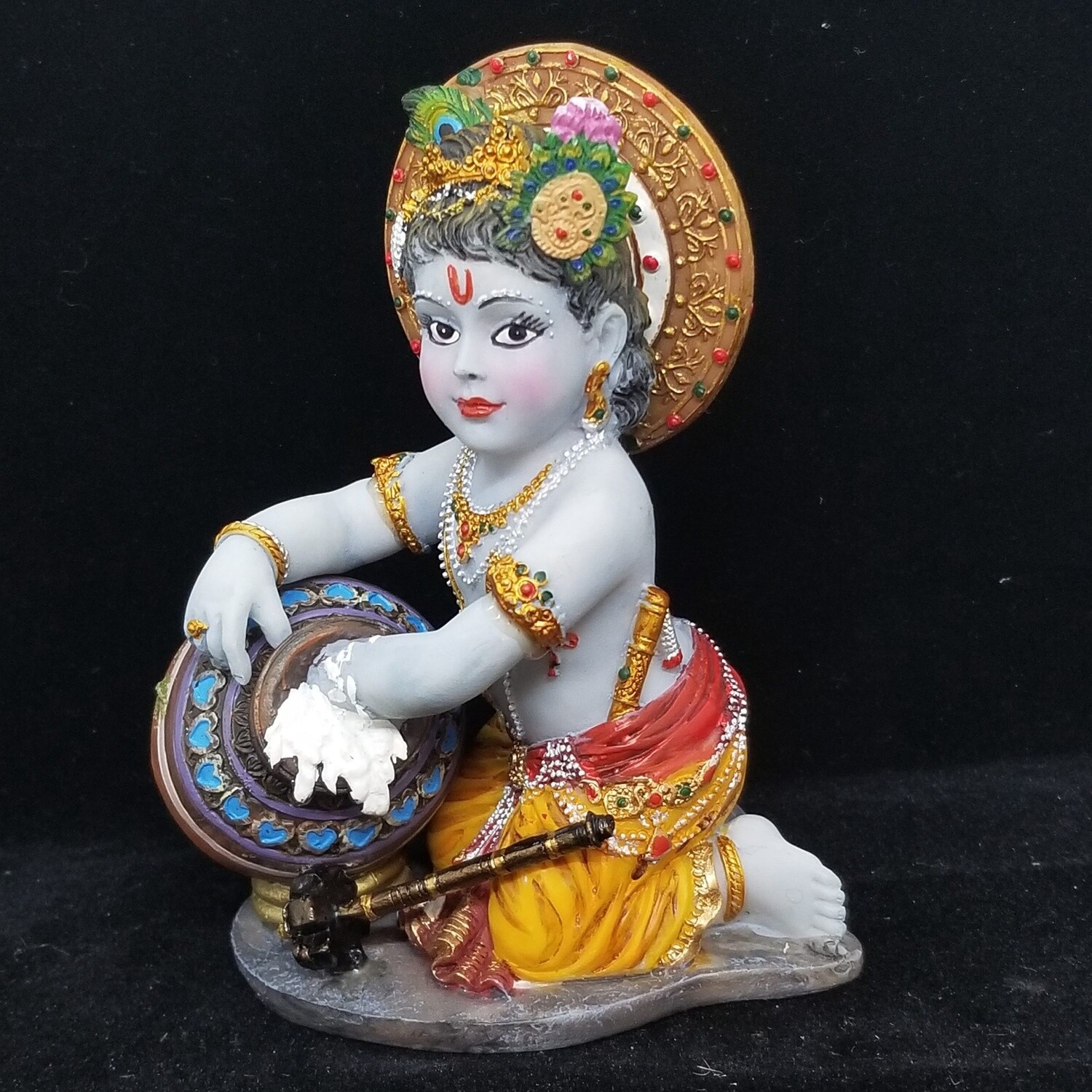 Baby Krishna Stealing Butter