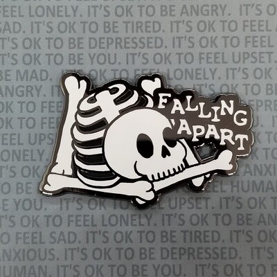 "Falling Apart" Enamel Pin