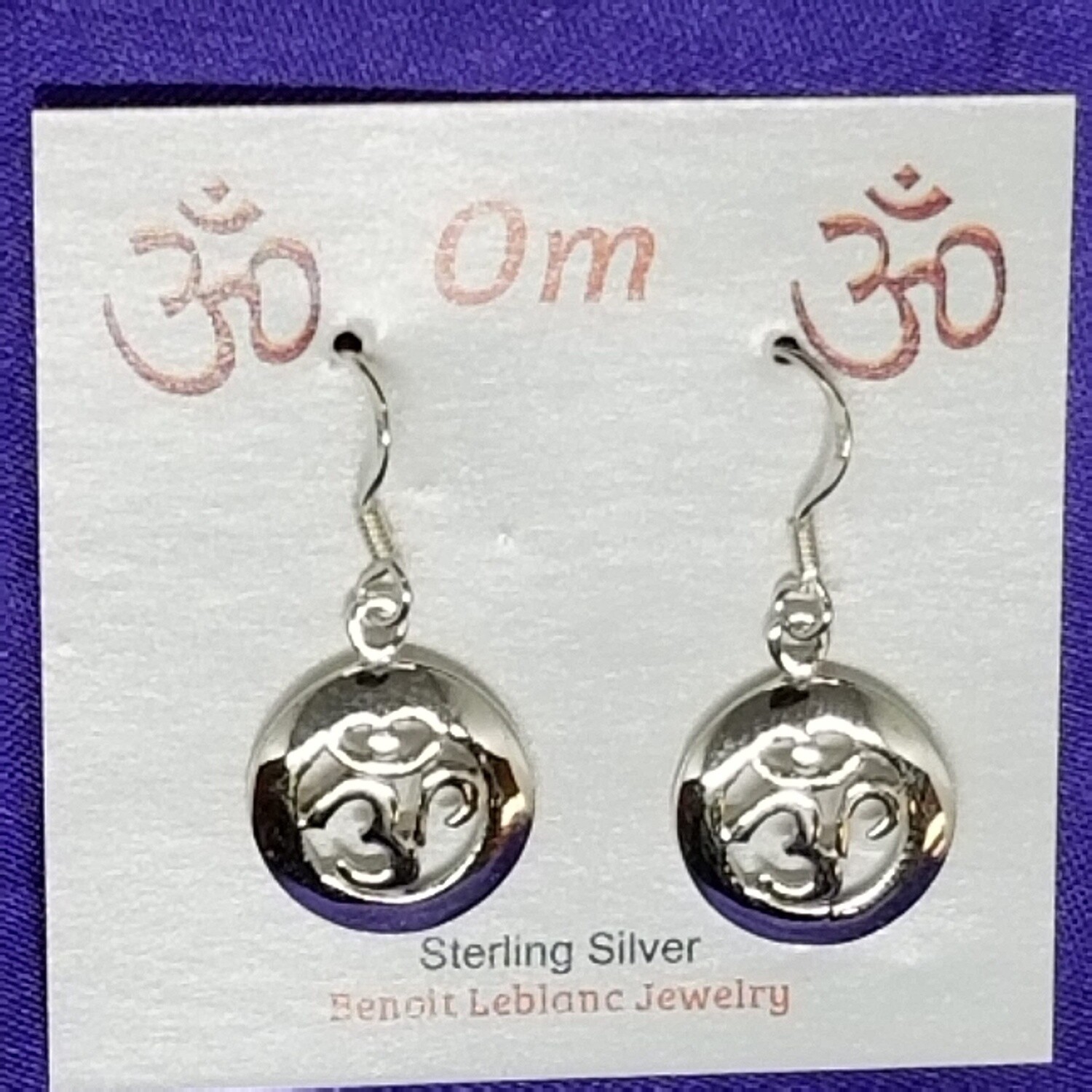 Bold Circle Om Earrings