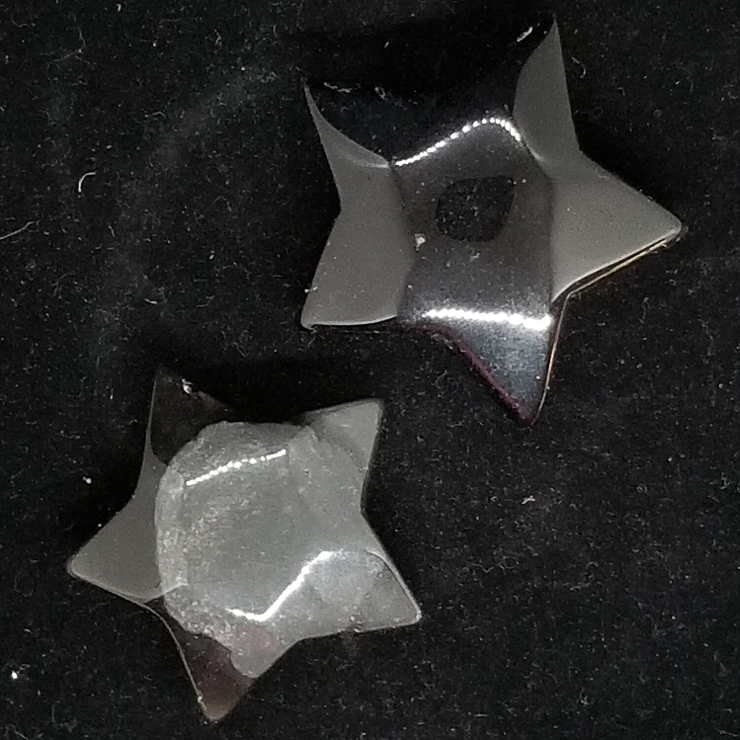 Silver Sheen Obsidian Stars