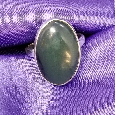 Oval Nephrite Jade Ring