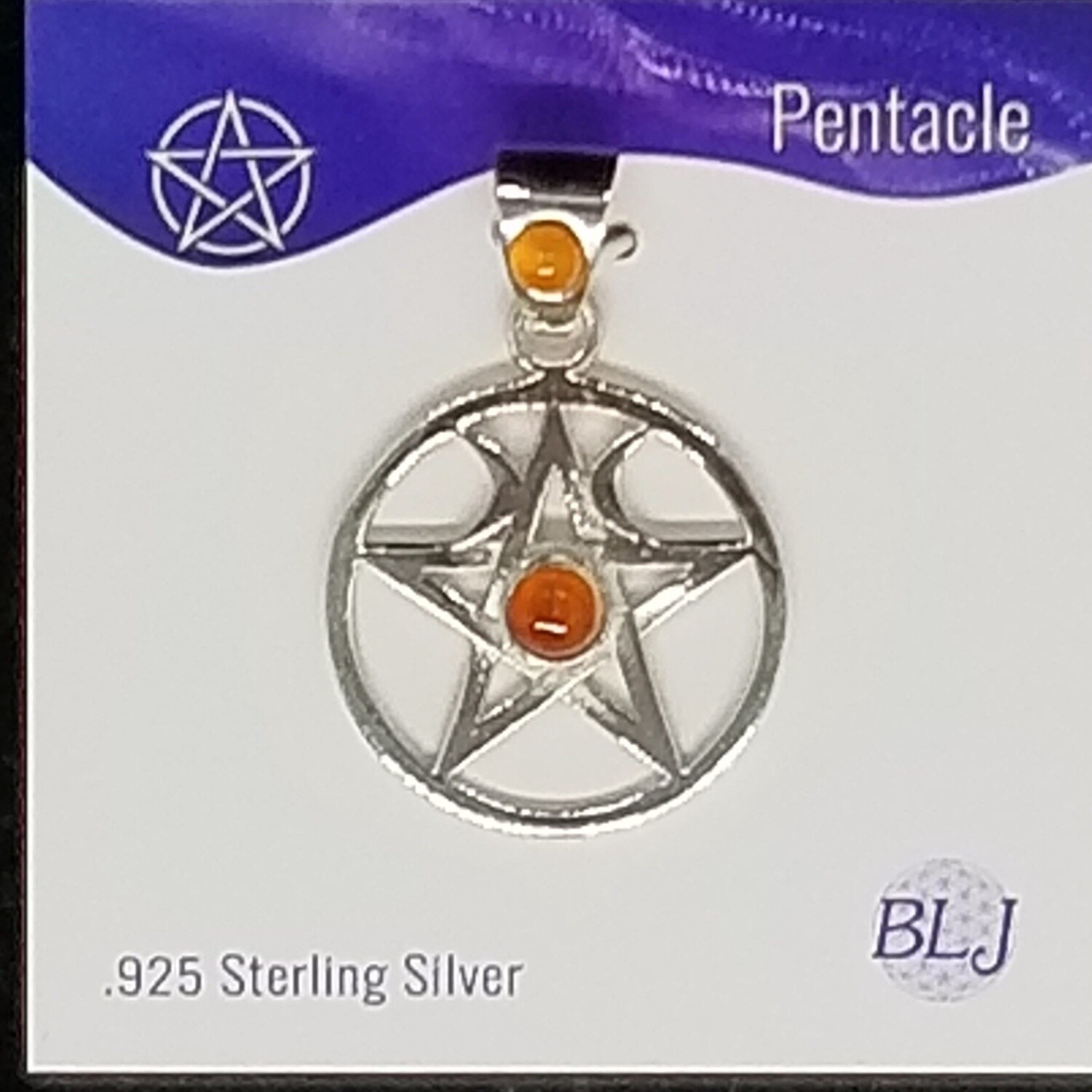 Double Crescent Pentacle w/ Carnelian