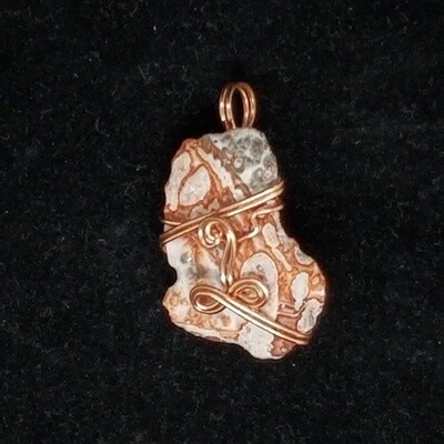 #9 Copper-Wrapped Jasper Pendant