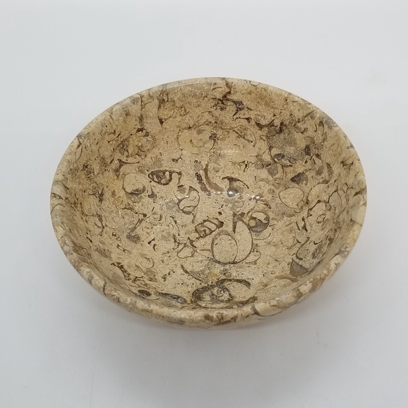 4" Fossil Jasper Offering Bowl