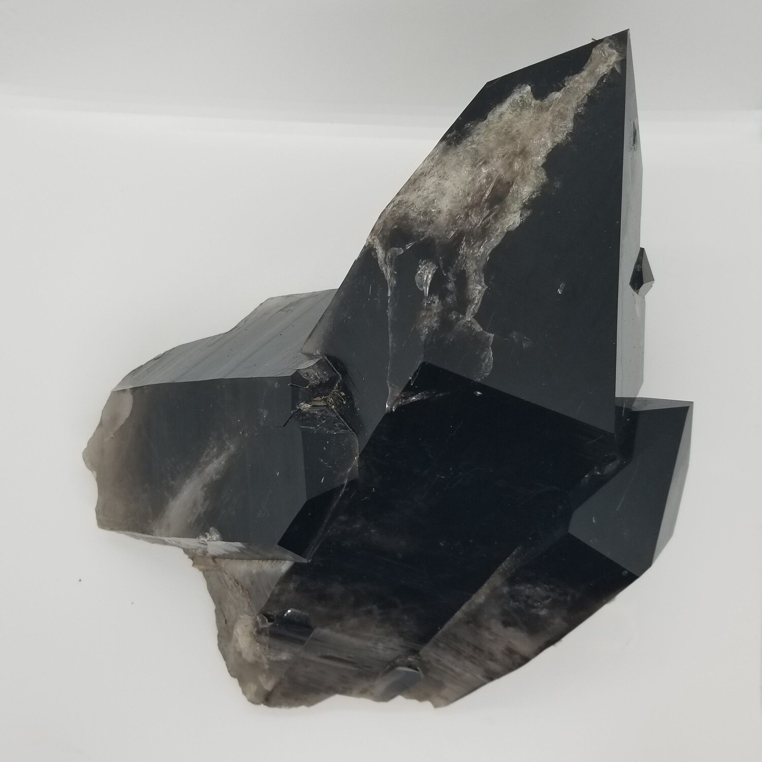 Large Black Smoky Quartz Cluster