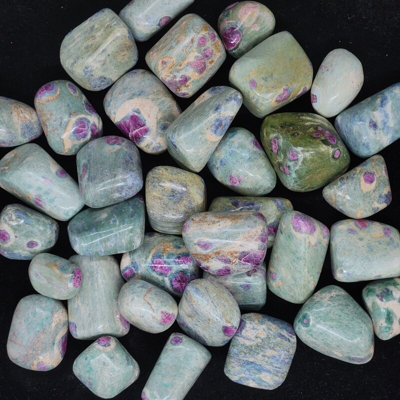 Ruby Fuchsite, tumbled