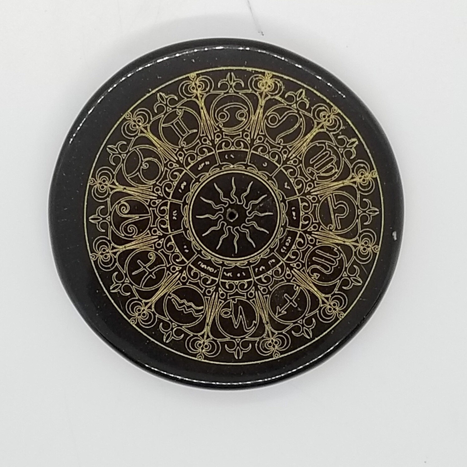 Black Agate Zodiac Incense Burner