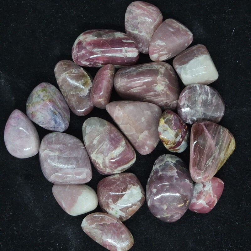Pink Tourmaline, tumbled