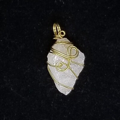 Gold-Wrapped Citrine Pendant