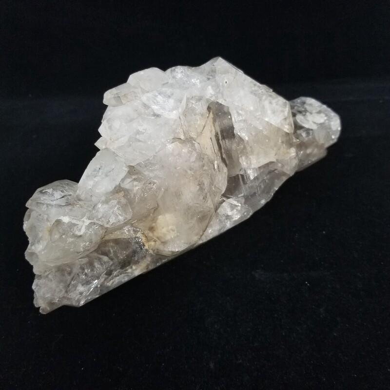 Smoky Crackle Quartz Cluster
