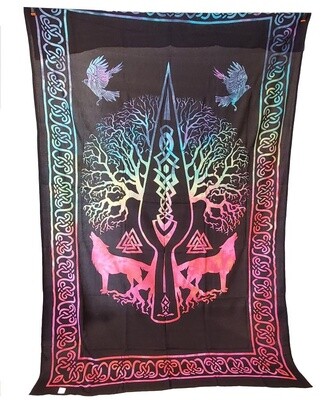 Celtic Athame Wolf Tapestry