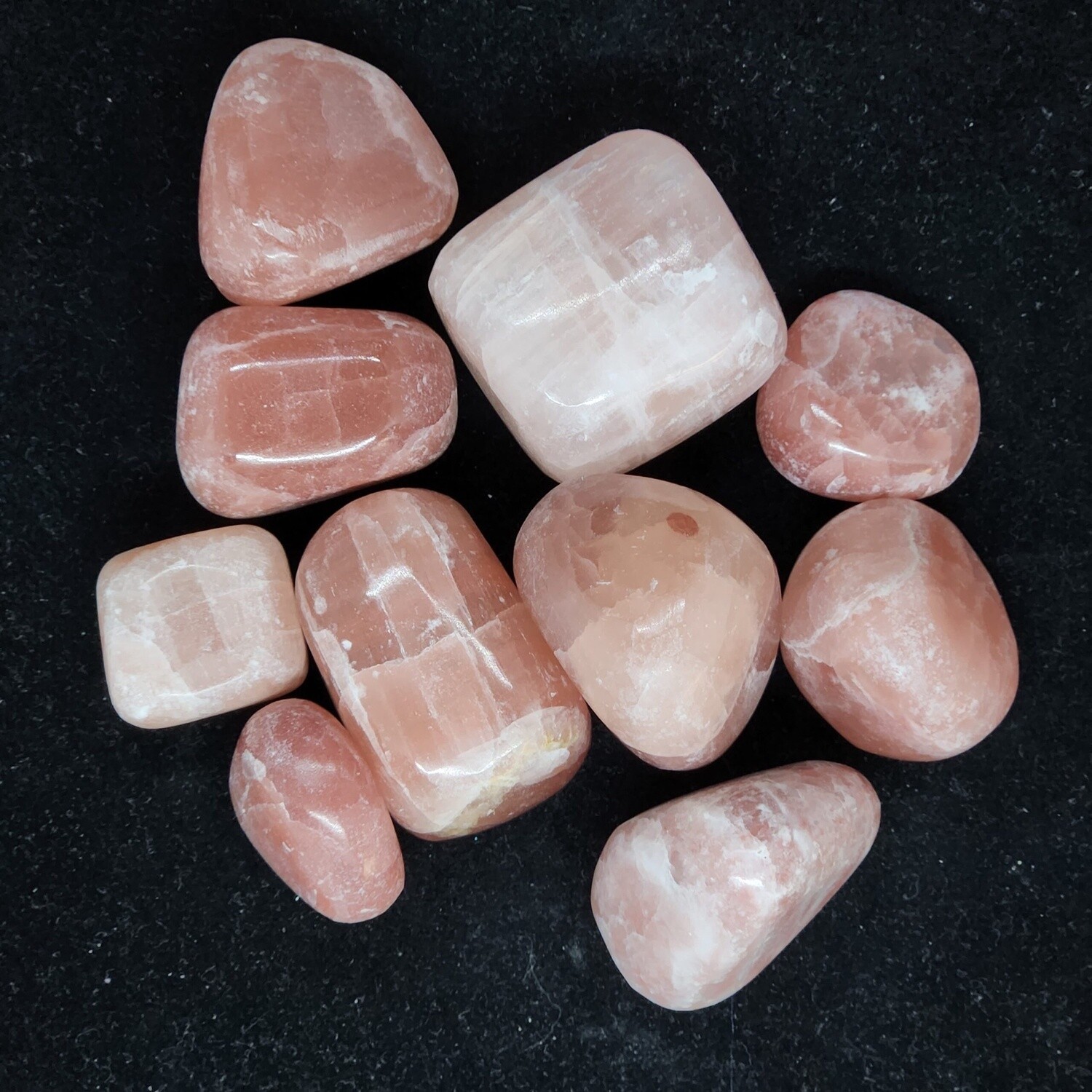 Red Calcite, tumbled