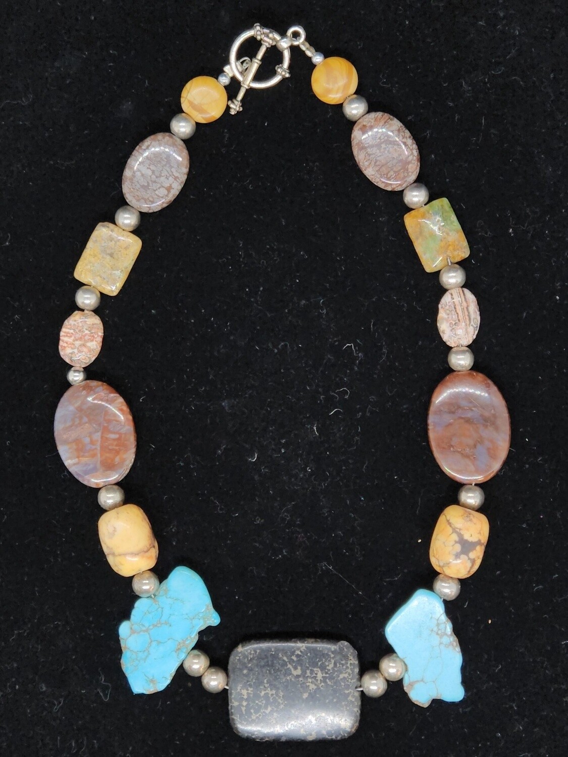 Chunky Turquoise & Jasper Necklace