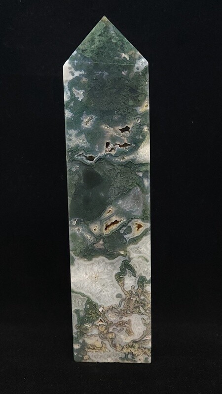 Moss Agate Tower (8.5")