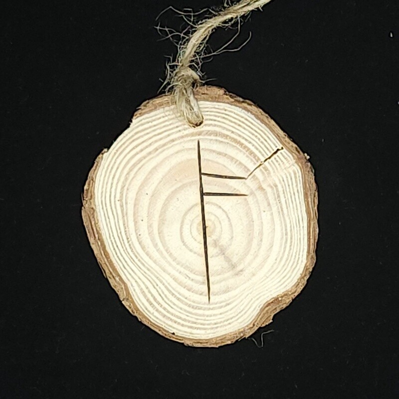 Rowan Ogham Ornament