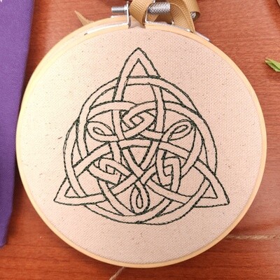 Triquetra Embroidered Hanging