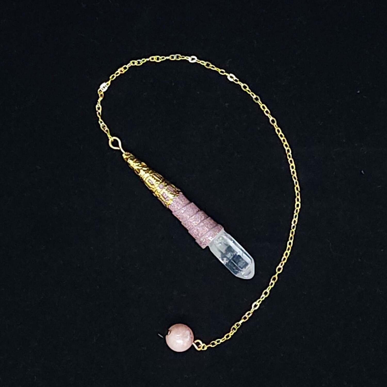Quartz-Tipped Quilled Pendulum (#20027)