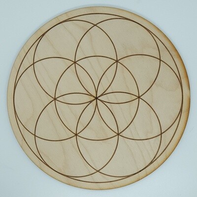 Wooden Seed of Life Crystal Grid