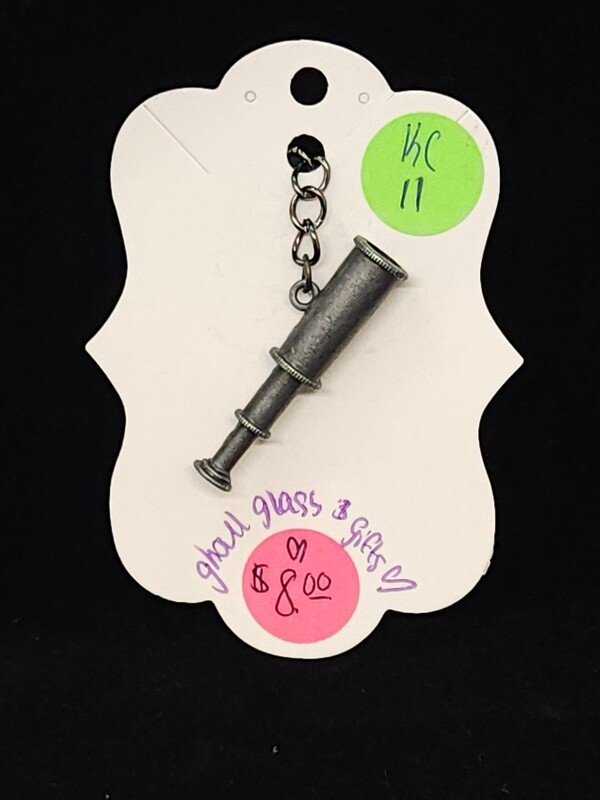 Pewter Telescope Keychain (KC11)